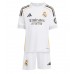 Dětské fotbalový komplet Real Madrid Brahim Diaz #21 Domácí košile 2025-26 Krátkým Rukávem